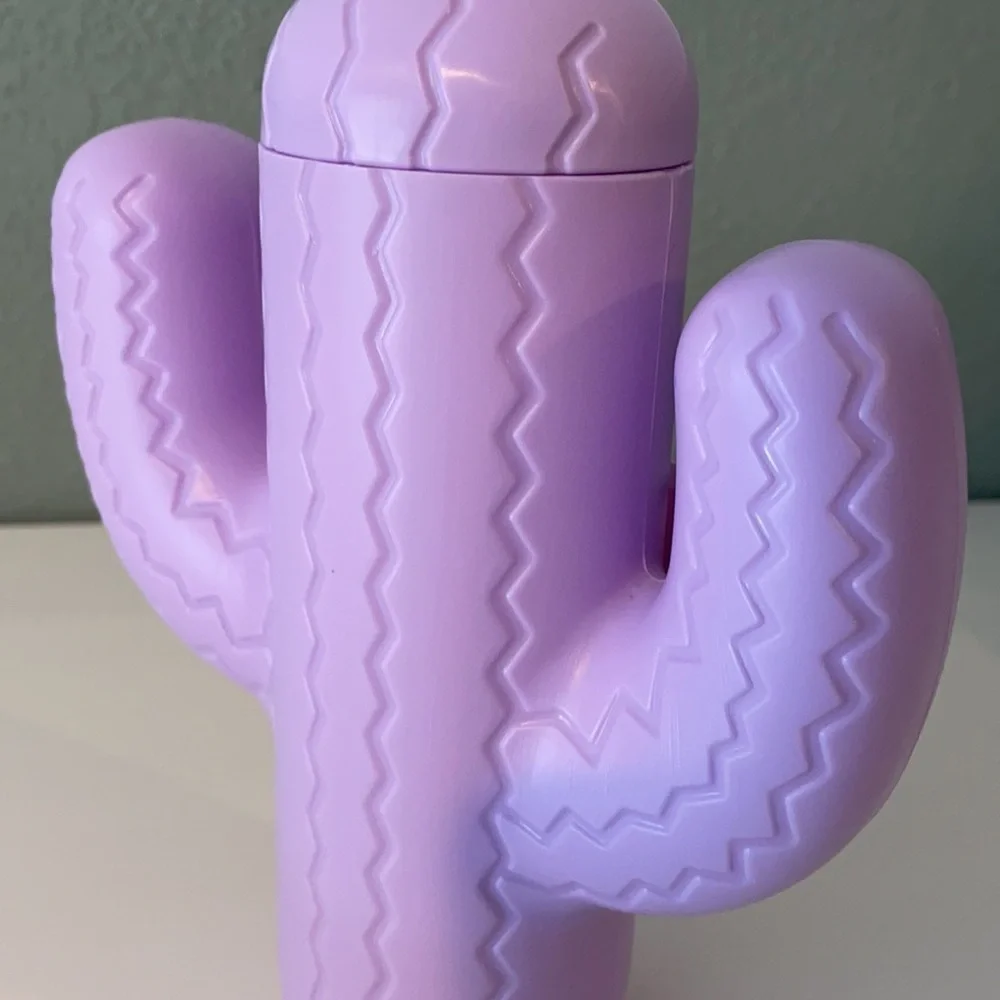 Pink Sky Cactus Straw Cup with Straw